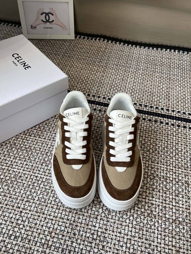 Celine Kleine Schmutzige Schuhe 25Ss Neueste Runner Cr-03-Serie Schn Rschuhe Fre