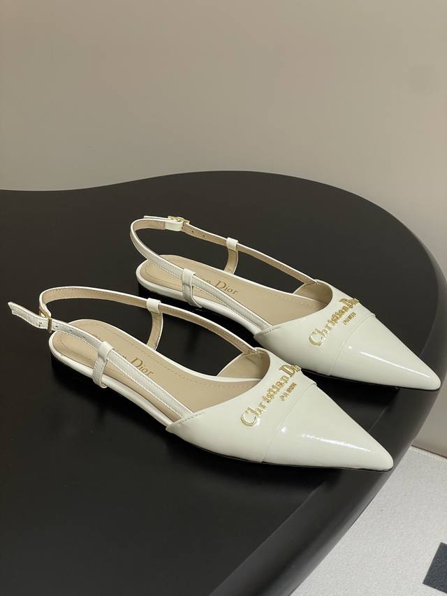 25Ss Fr Hlingsneuheit Von Dior D-My High Heels Mit Spitzer Zehenpartie, Flachem