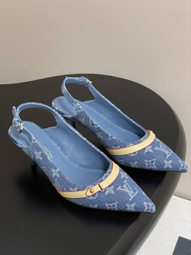 25Ss Fr Hjahr/Sommer-Neuheit Louis Vuitton 25 Lv 6Am Sandalen Mit Offener Ferse