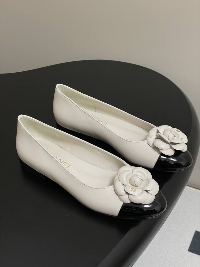 Stoffoberfl Che Lederoberfl Che 25Ss Fr Hjahr/Sommer-Neuheit Chanel-Flachschuhe