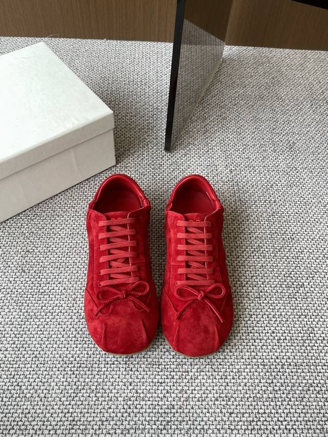 Wildleder Abra Nischenmarke 25Ss Fr Hjahr/Sommer-Neuheit Ballerinas Mit Schleife