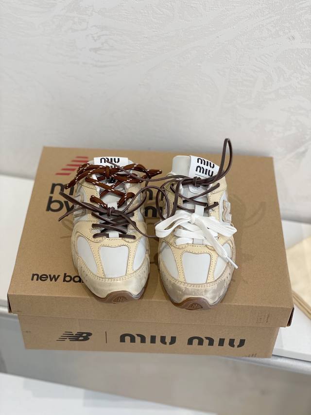 Fabrikverkauf Miumiu Miu Miu Halb-Slip-On G027 Miu Miu X New Balance Sneakers Vo