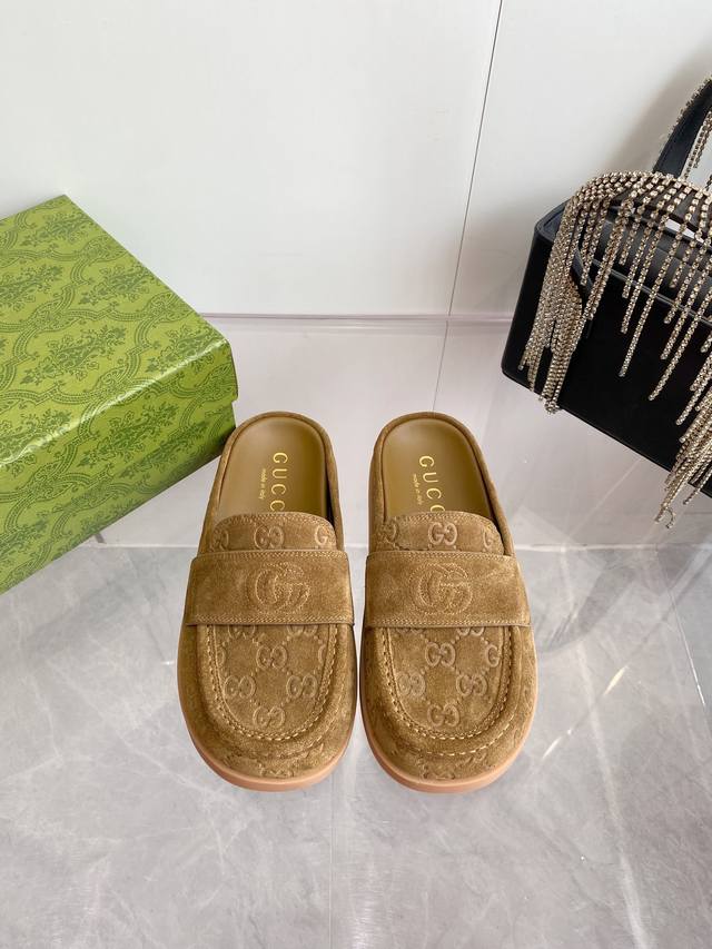 Fabrikpreis P P Gucci 25Ss Fr Hjahr/Sommer-Neuheit Retro-Panto-Slipper, Birkenst
