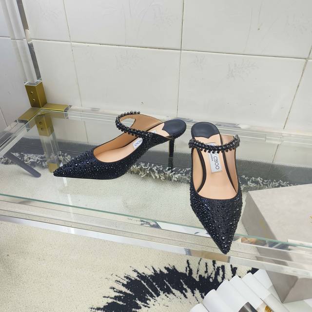 Jimmy Choo Jimmy Choo Sommerneuheit: High-Heel-Sandalen Mit Strass Und Strass-B