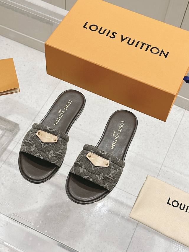 Flache Pantoffeln Top-Version, Ein Must-Have F R Jeden Modischen Look Lv Louis V