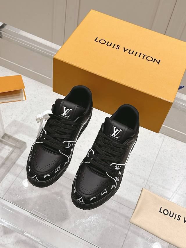 Top-Version: Paar Lv Louis Vuitton L-Familie Donkey Trainer-Serie Paar Freizeits