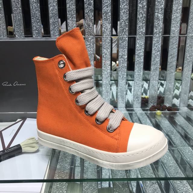 Sonderpreis: Paar Mit Gro Em Senverschluss Rick Owens Modische Freizeitsneaker!B