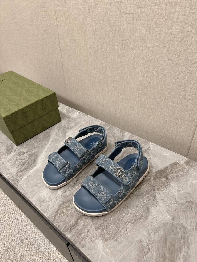 Herren 10 Gucci~~Paar-Sandalen~~Klassische Sandalen Aus Altem Stoff Passt Zu Vie
