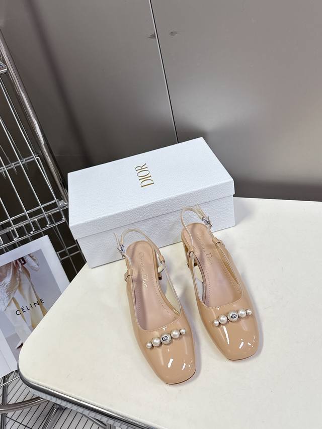 Dior Dior 2025 Fr Hjahr/Sommer Neue Mary Jane-Modeschuhe Modisch Und Elegant, Ve