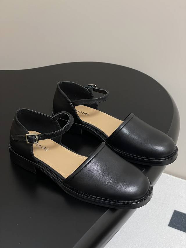 Lemaire 2025Ss Fr Hlingsneuheit Retro-Pumps Mit Runder Spitze Und Blockabsatz Ma