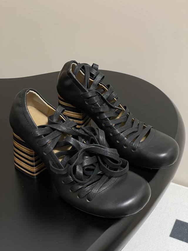Lemaire 2025Ss Fr Hlingsneuheit Schn Rballerinas Flache Derby-Schuhe Mit Blockab
