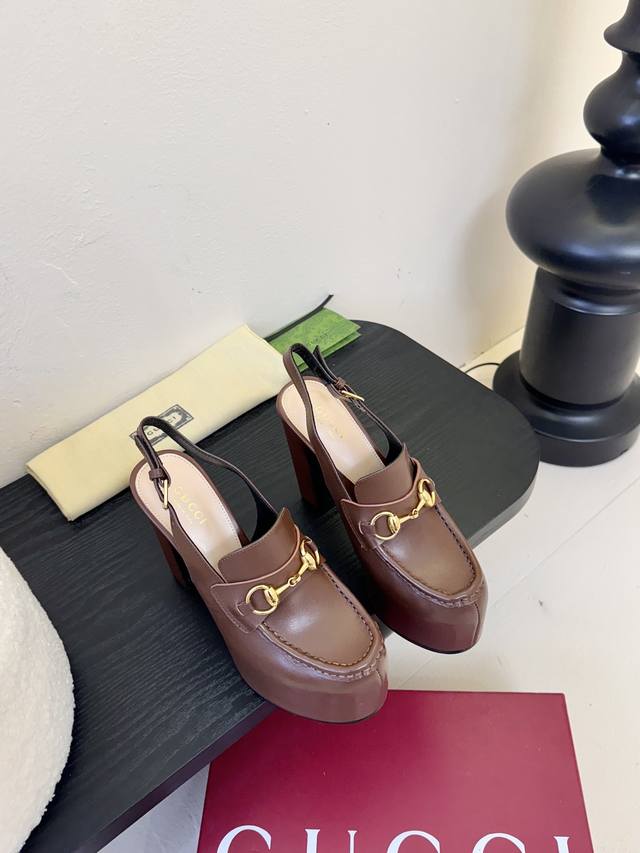 Glatt Steinmuster Gucc* Klassische Fr Hjahr/Sommer-Laufsteg-Schuhe Mit Schnallen