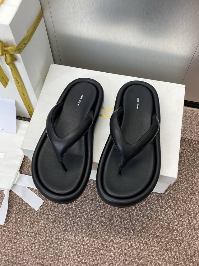 Factory Price: Black And White, Silver The Row 2025 Spring/Summer New Women's Sh