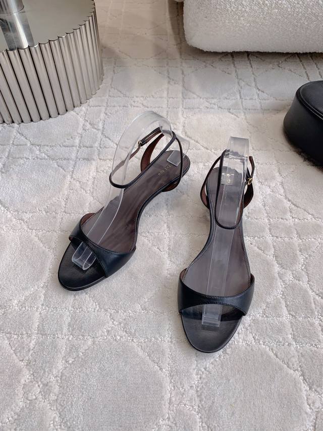 Factory Price The Row New Arrival Strappy Heeled Sandals Minimalist Luxury Comfo