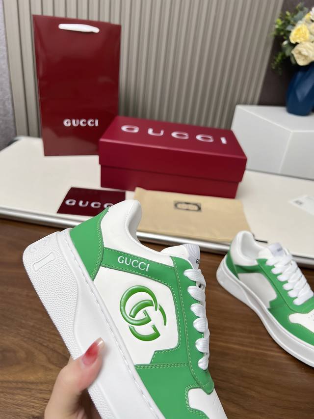Gucci Casual Sneakers, Top-Of-The-Line Version!Oil-Edged Craftsmanship, 1:1 Repl