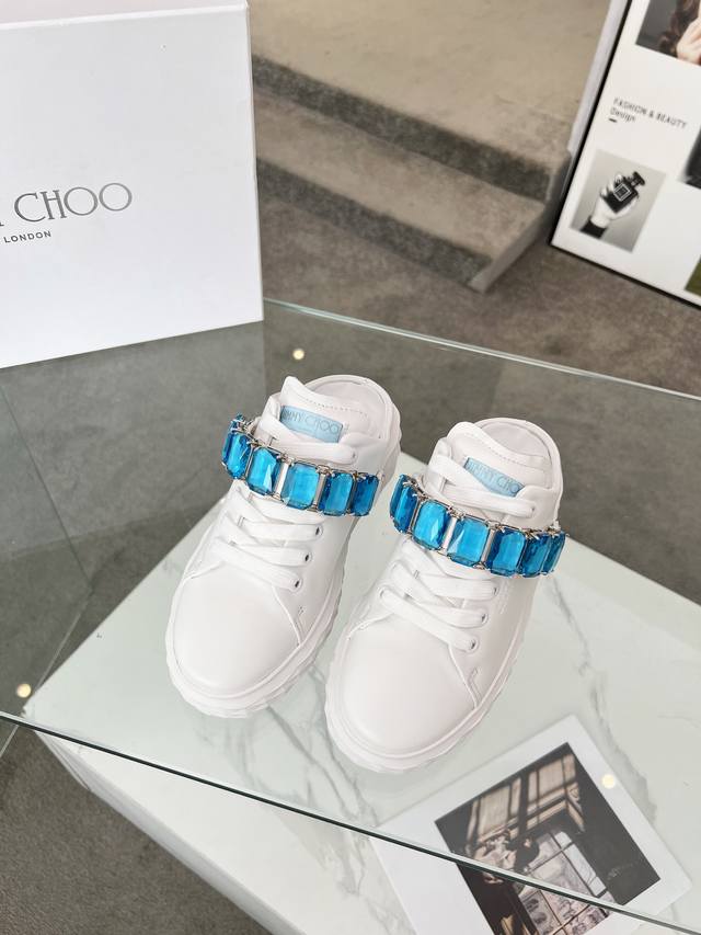 Factory Price P Half-Slip Jimmy Choo Zhou Yangjie Spring/Summer Jc New Diamond S