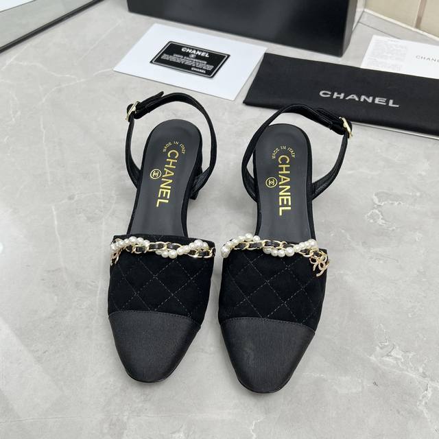 Chanel Chanel 25Ss New Arrival Chunky Heel Sandals Classic Diamond Quilting Patt