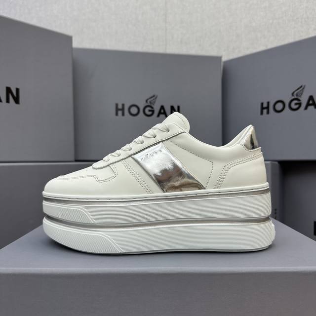 Hogan Double Bar Series Exclusive Made From Imported Silk Cowhide, Inner Lining