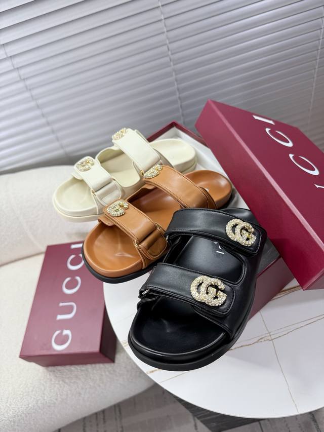 Gucci Summer New Arrival Sandals, Flip-Flops, Beach Shoes Versatile With Multipl