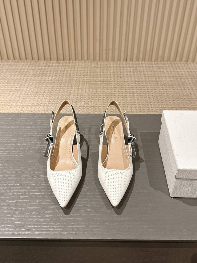 Factory-Direct J'adior Woven Strap Open-Back Sandals Dior 2025 Spring/Summer New