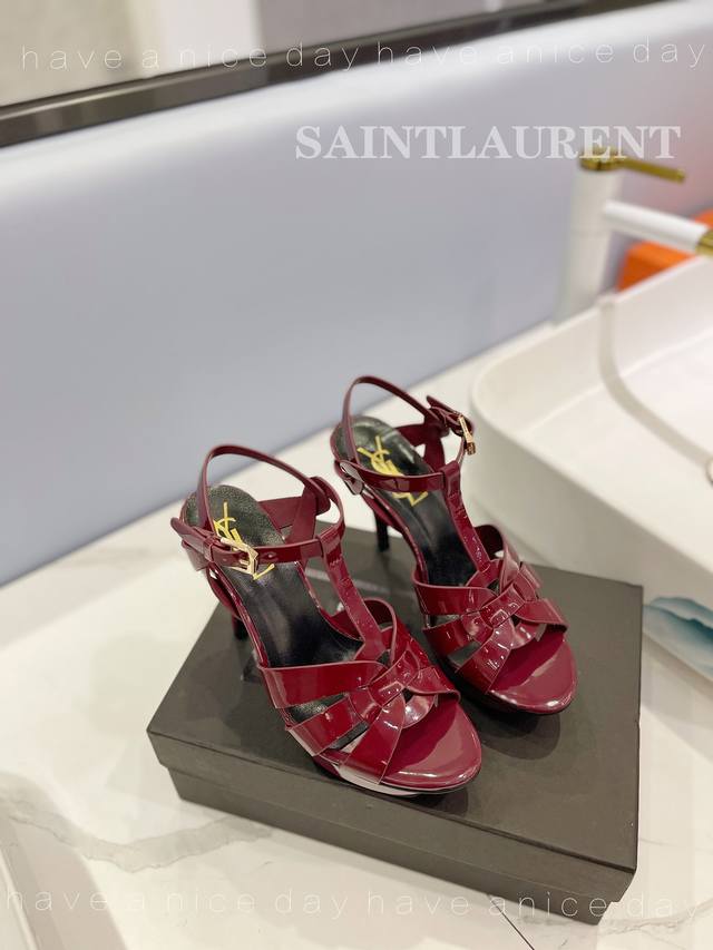 Saint Laurent High-Quality Craftsmanship, Latest Asymmetrical Heel Design, Ultra