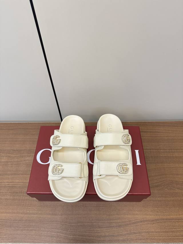 Gucci | Gucci Women's Double G Diamond Buckle Sandals These Sandals Are Crafted