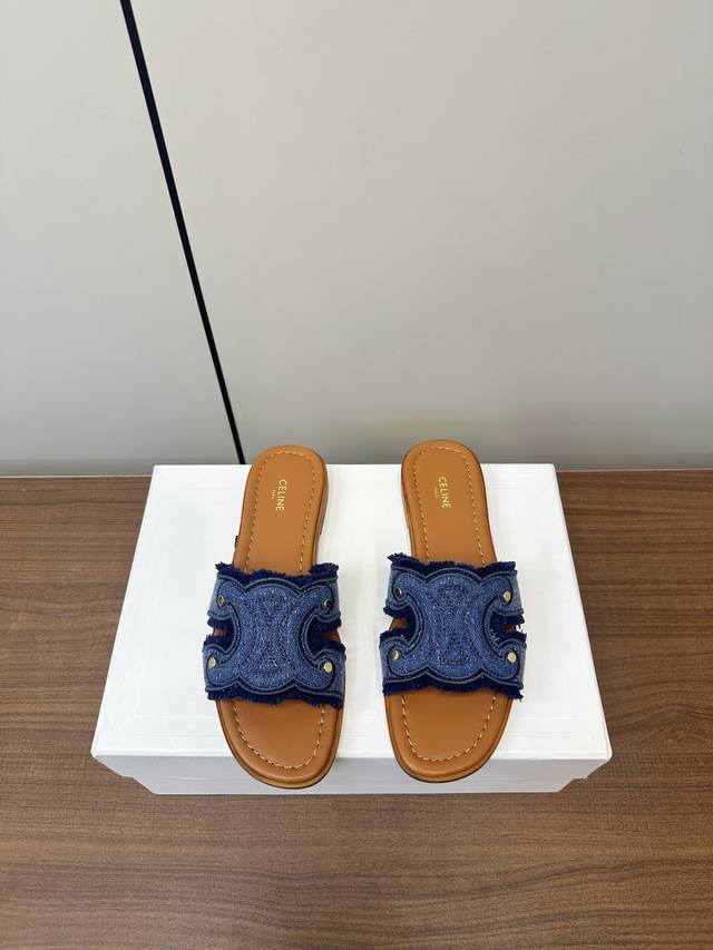 Celine | Celine 25Ss Spring/Summer New Arrival Slippers Arc De Triomphe British
