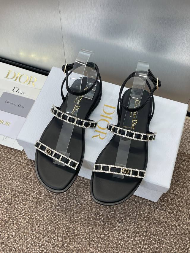 Factory Price Dior 2025 Spring/Summer New Arrival Attitude Color-Block Crystal S