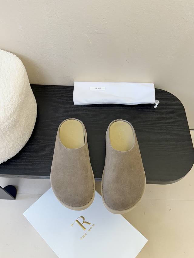 The Row 25 New Geometric Cutout Thick-Soled Toe-Covered Slippers, Birkenstock-St