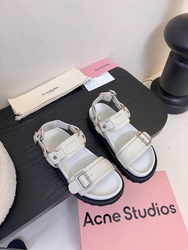 Acne Studios Thick-Soled Motorcycle Sandals! Sweet And Edgy Style At Its Best! A