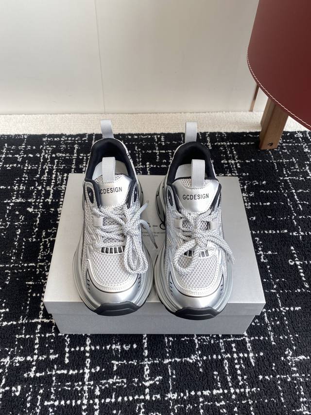 Premium Grade Gg-Cc Chunky Low White Deer Edition, 25Ss New Arrival Ggcc Low-Top