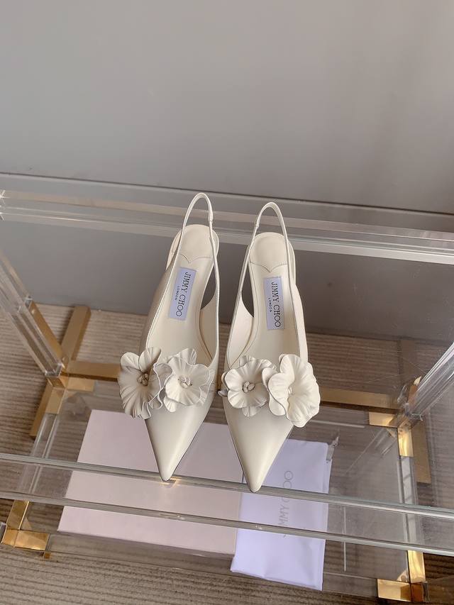 Factory Price Jimmy Cho*New Flower-Print High-Heel Shoes Handcrafted With Lambsk
