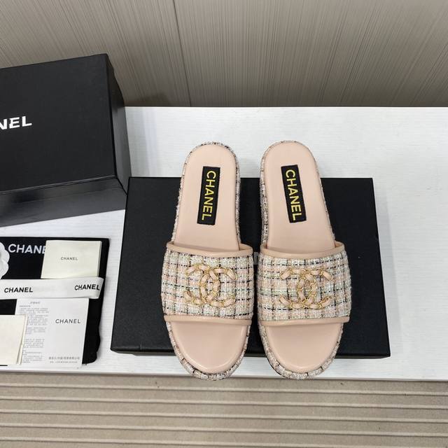 Factory Price Chanel Thick-Soled Summer Sandals 24Ss Spring/Summer New Arrival!
