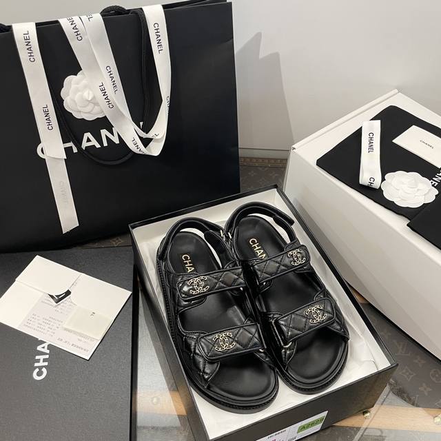 Premium-Grade * New Design For Small Chanel-Style Sandals With Double Leather St