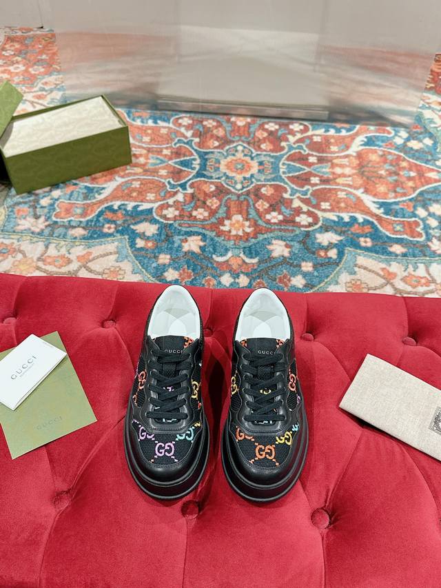 Women's And Men's Gucci Retro Couple's Cookie Shoes Gucci Chunky B Series Sneake