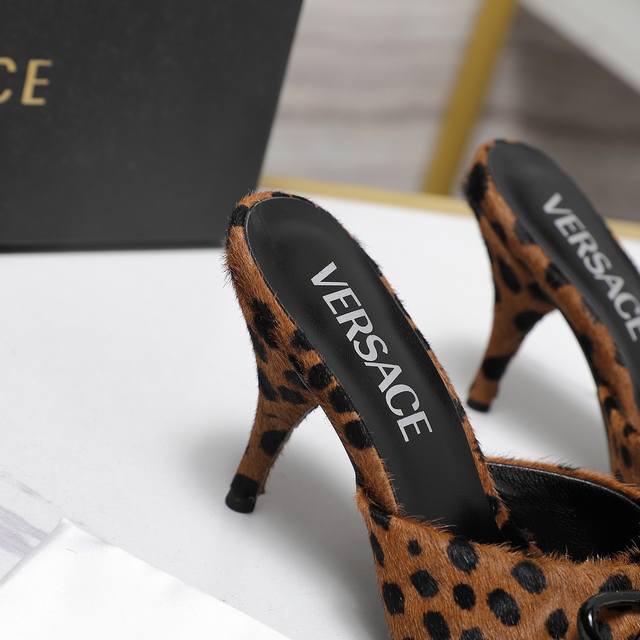 Versace 5 New Heel Duri Sha Original Buckle High-Heel Sandals __________________