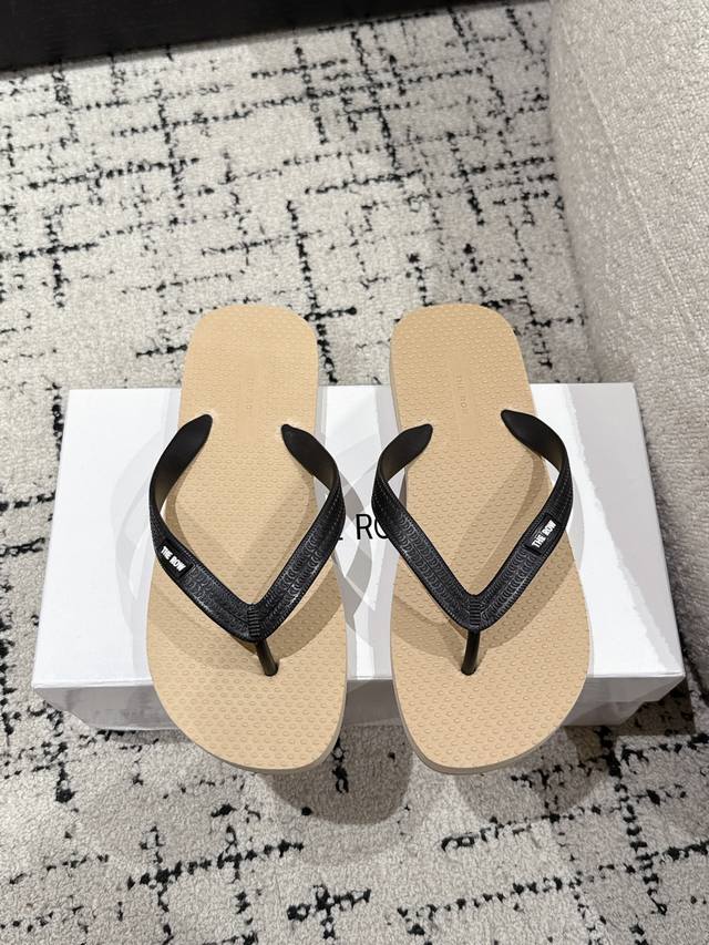 The Row Dune 25 Summer Flip-Flops Minimalist Toe-Post Sandals. New Dune Flip-Flo