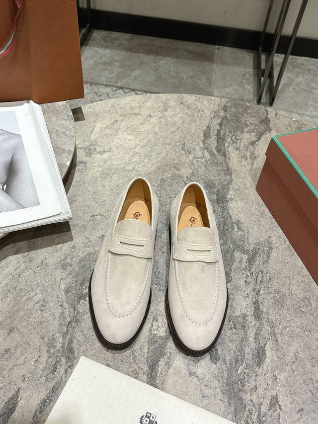 Female Male 30, Loro Piana New Leather Loafers, Genuine Counter Purchase And Dev