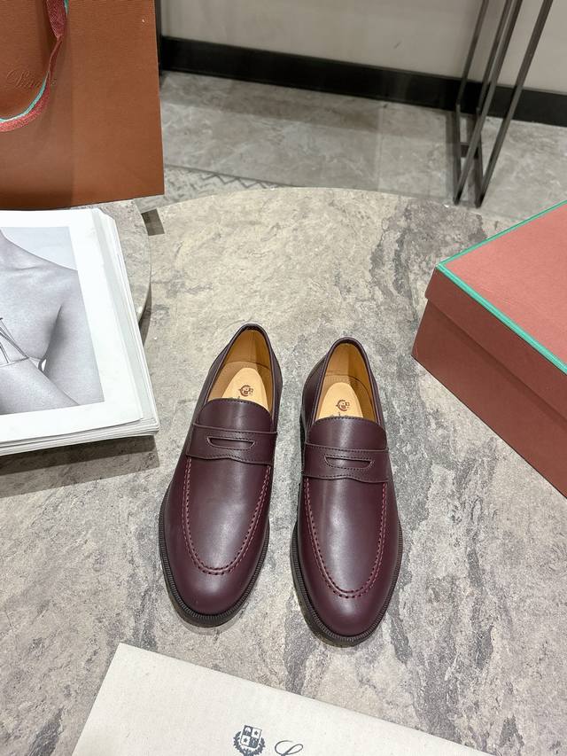 Female Male 30, Loro Piana New Calfskin Loafers, Genuine Counter Purchase And De