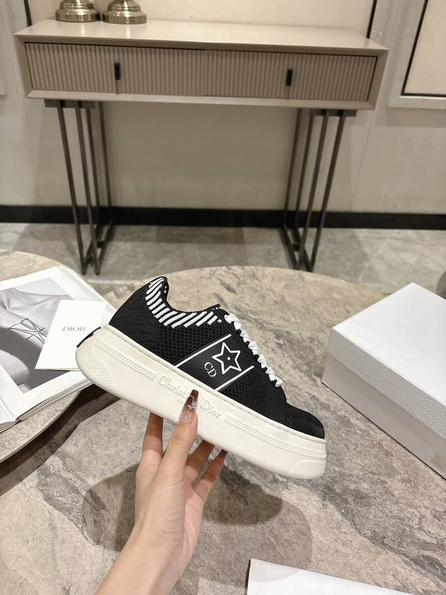 Dio*R Dior's New Platform Shoes Thick-Soled Casual Shoes Purchased And Developed