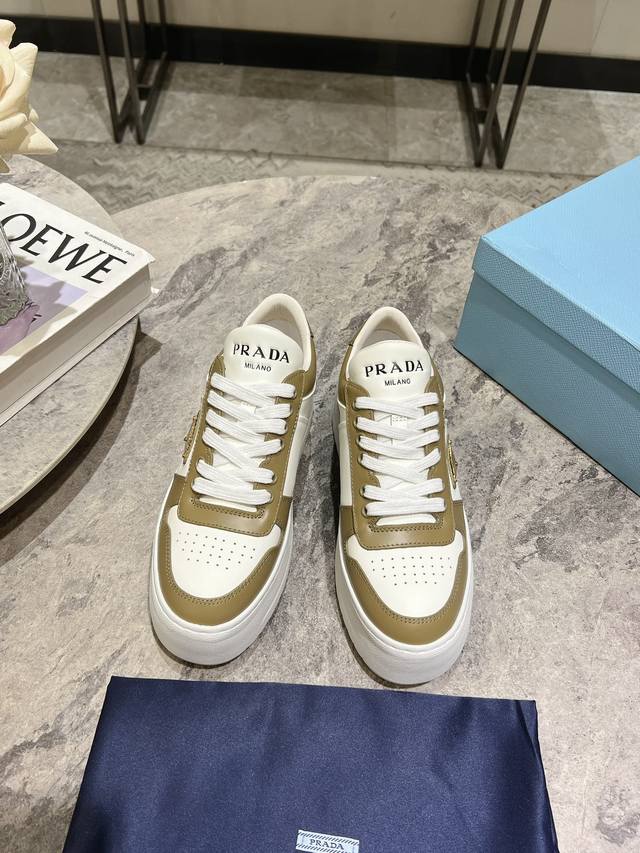 Prada Prada Spring And Summer Latest Thick-Soled Triangle Logo Casual Sports Sho