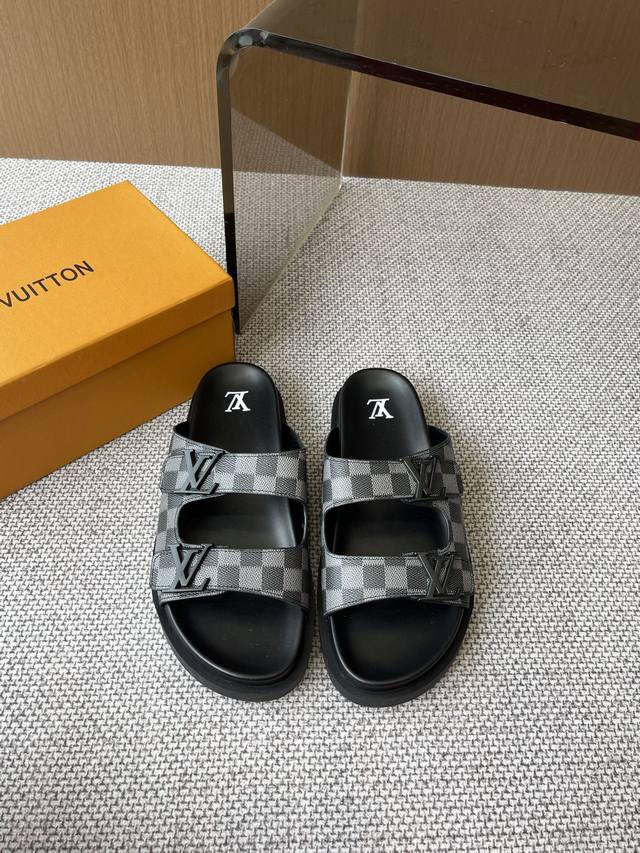 Lv Louis Vuitton 25Ss Spring And Summer New Slippers, The Latest Model In The Co