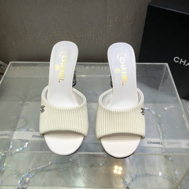Chane* Chane 25P Spring And Summer New Series Rhinestone High Heel Slippers Are