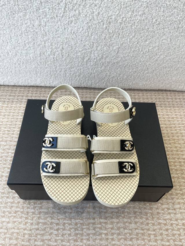Chanel Ss25 Chanel 25 Spring And Summer Velcro Sandals! This Kind Of Foam-Soled