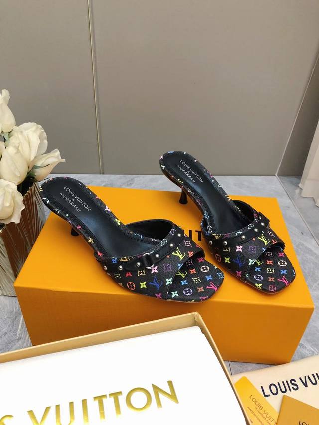 Ss Spring, The Latest Style, Tri-Color High-Heeled Slippers, Hot Style, New Hard