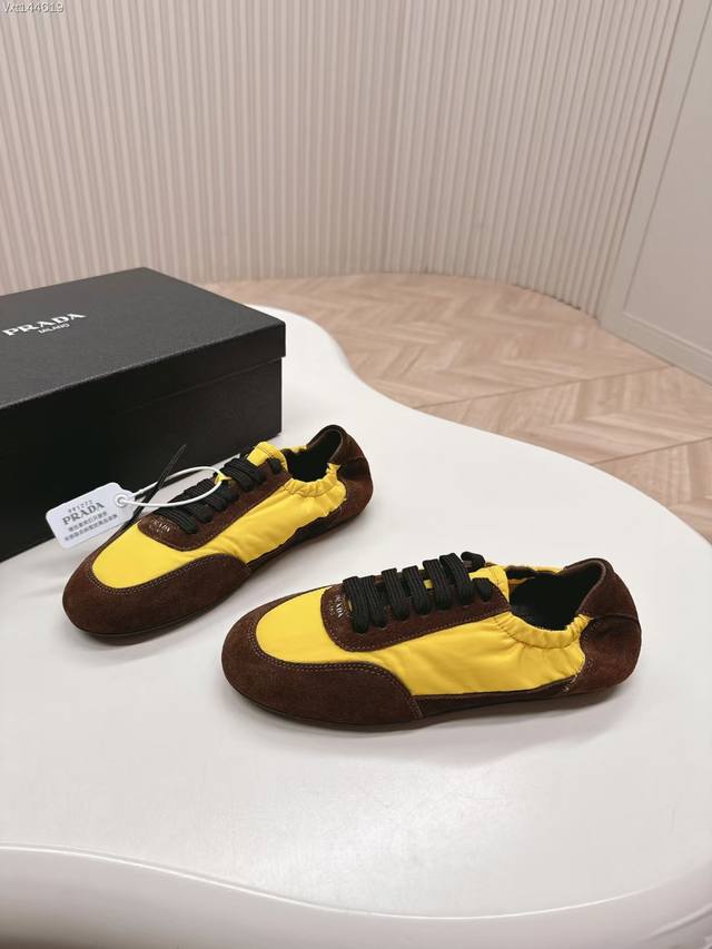 Top Edition Prada Collapse Recycled Nylon And Suede Leather Stretch Sneakers 202