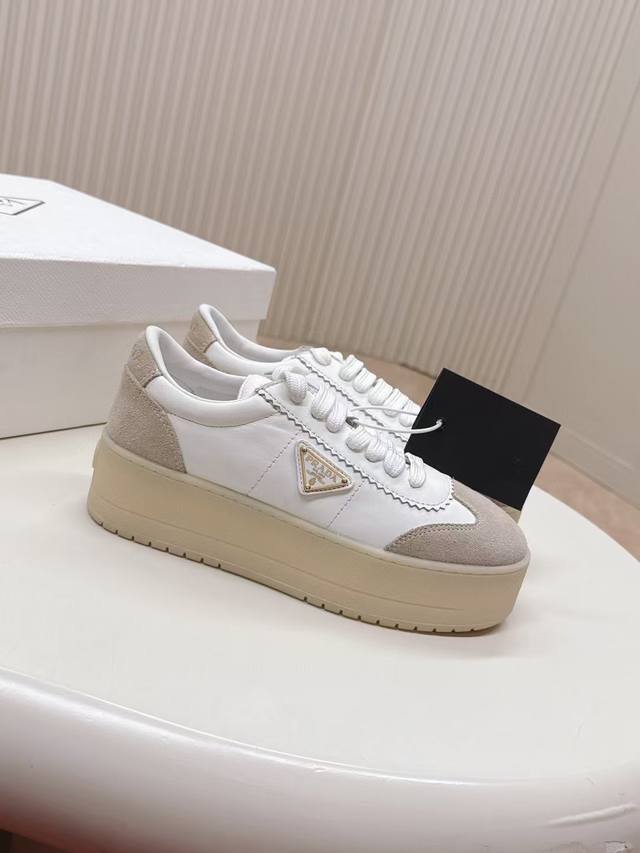 Highest Version Prada Prada 25 New Thick-Soled Casual Sports Shoes This Sneaker