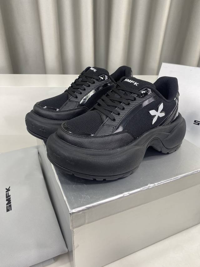 Price: Smfk Popular Small Fashion Brand Design Relief Thick Sole Sports Shoes Ca