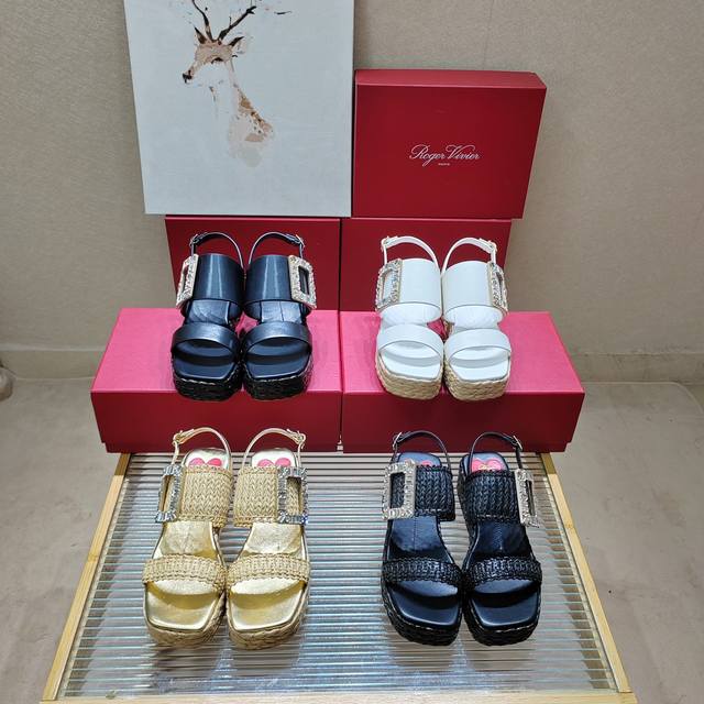 Instant Quantity Price: * New Viv' Go-Thick Metal Buckle Leather Mules Classic R