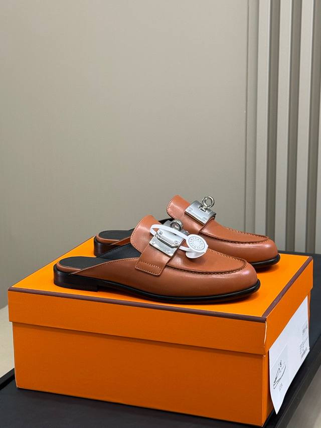 Purchasing Version Hermes 25Th Year Latest Kelly Wide Buckle Mule Slippers, I Fe